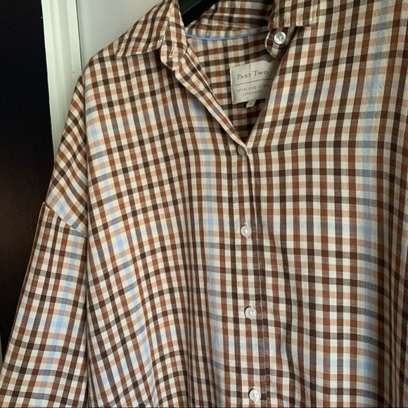 Part Two Elida Gingham Midi Shirtdress - Picture 3 of 7